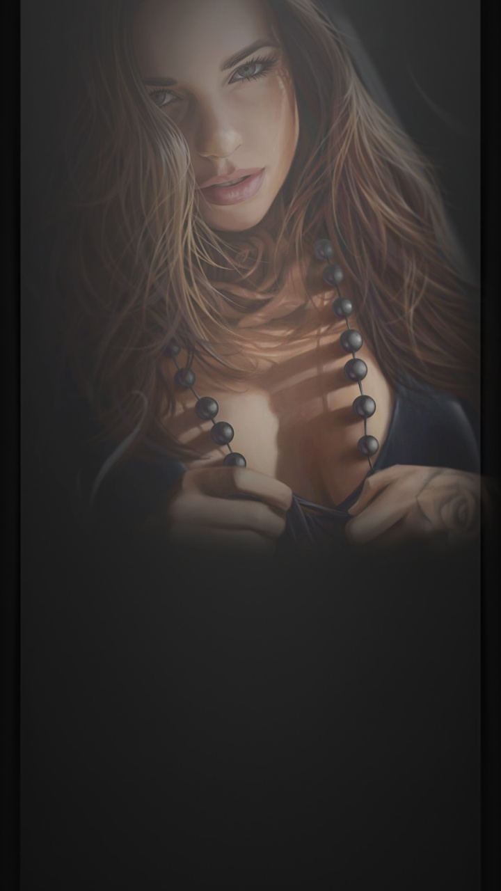 Обои губа, бровь, плечо, ресничка, шея в разрешении 720x1280