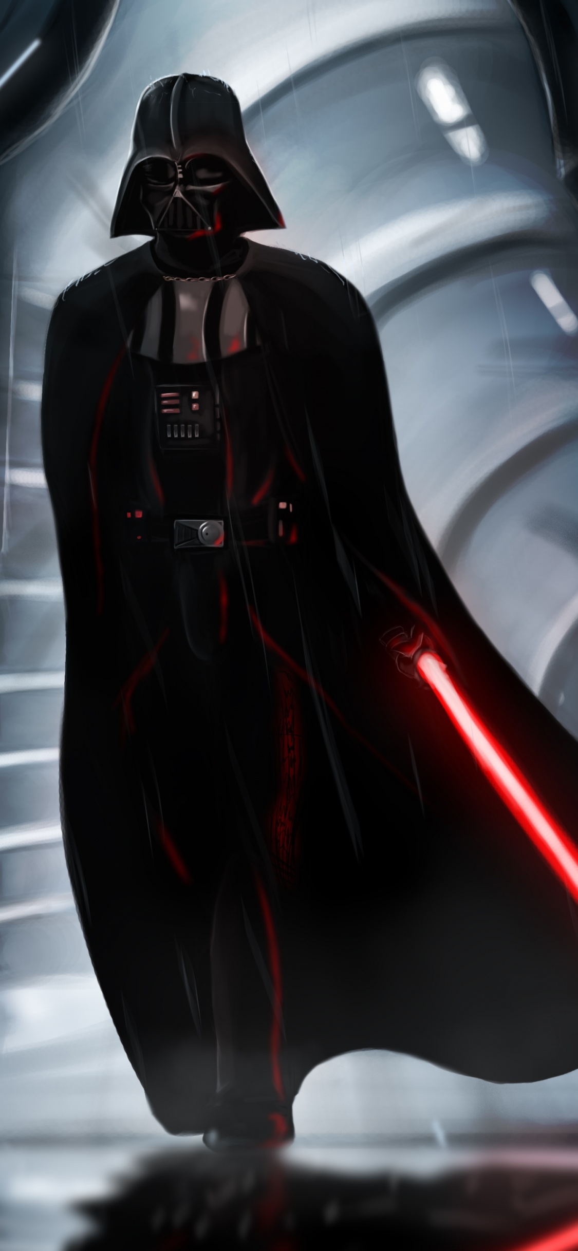 Обои Дарт Вейдер, звездные войны, суперзлодей, темнота, фигурка в разрешении 1125x2436