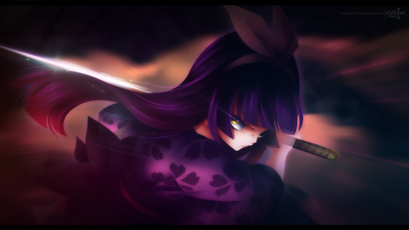 Обои эрза Скарлет, Нацу Драгнил, фейри Тейл, аниме, пурпур в разрешении 1366x768