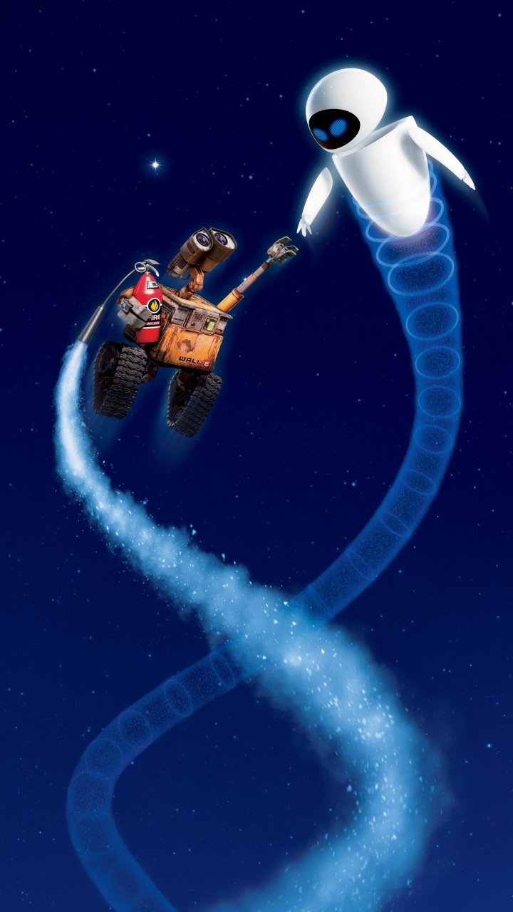 Обои валл-и, канун стены, набережные, пиксар, канун в разрешении 720x1280