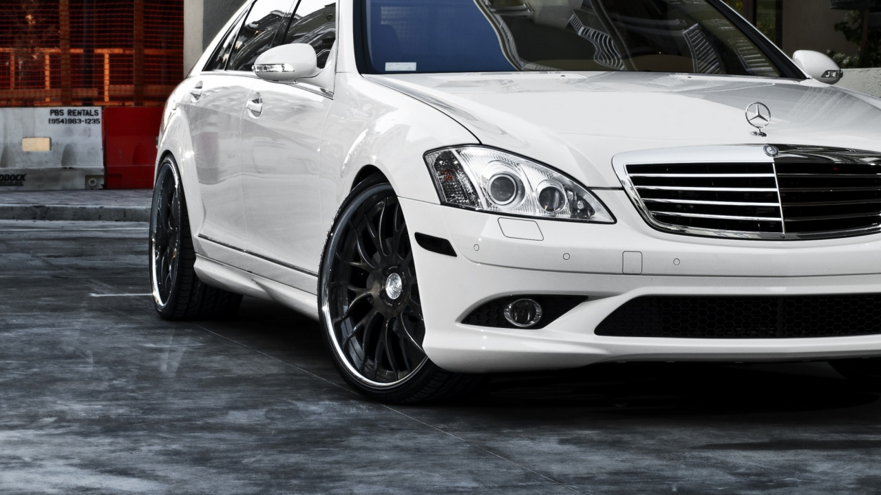 Обои авто, mercedes benz, mercedes benz w221, mercedes benz a class, обод в разрешении 1280x720