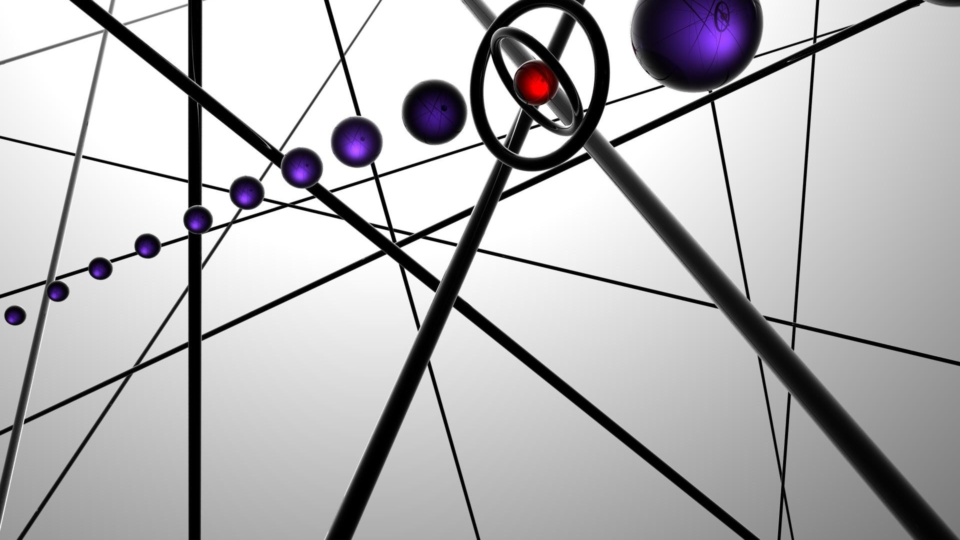 Обои линия, пурпур, круг, электричество, симметрия в разрешении 1920x1080