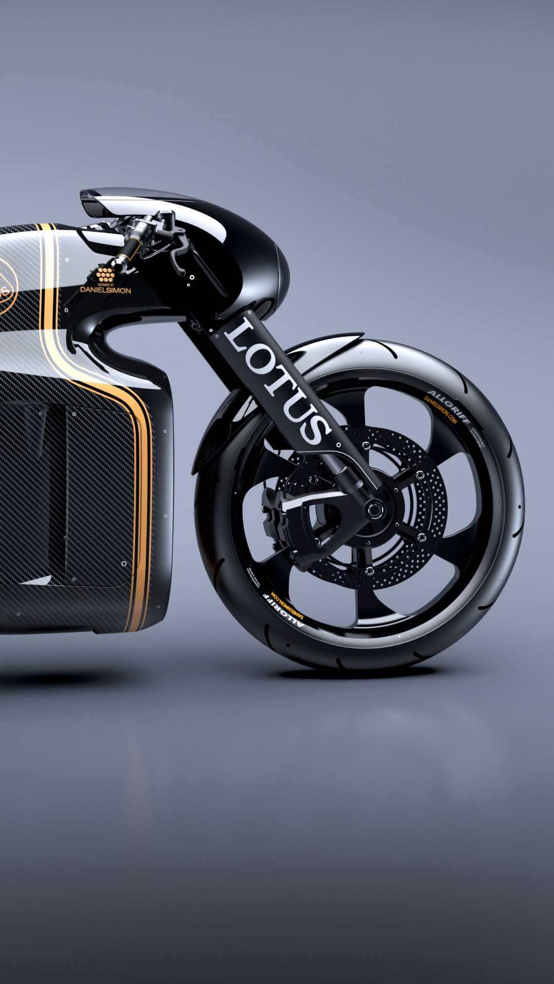 Обои Lotus Автомобилей, авто, Лотос C-01, Кафе рейсер, мотоцикл в разрешении 1080x1920