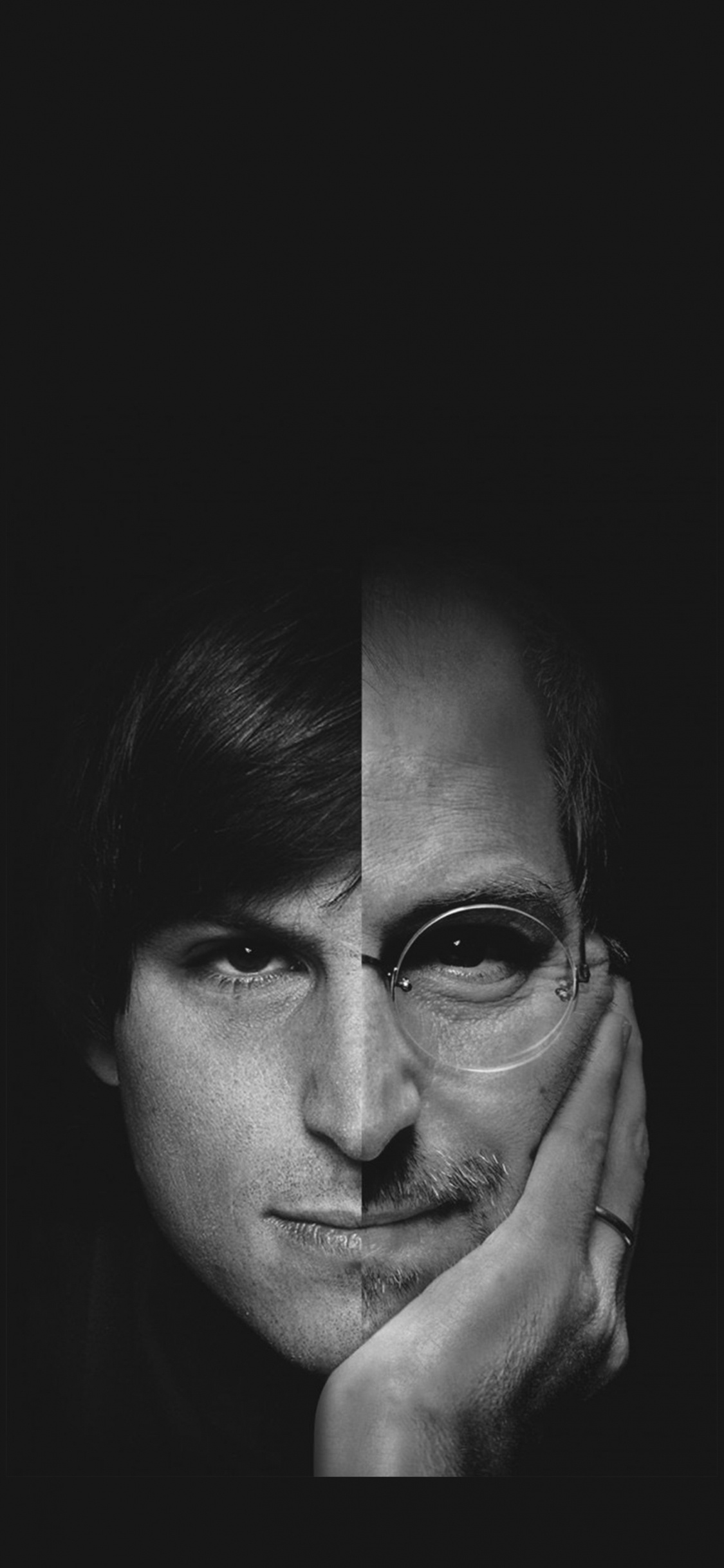 Обои Стив Джобс, Став Стив Джобс, лицо, нос, губа в разрешении 1125x2436