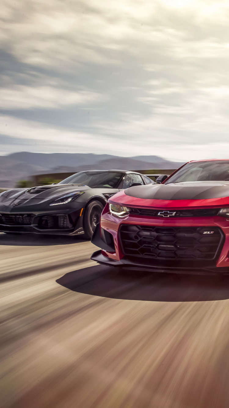 Обои chevrolet corvette zr1 c6, Додж Челленджер, Додж Демон, спорткар, авто в разрешении 750x1334