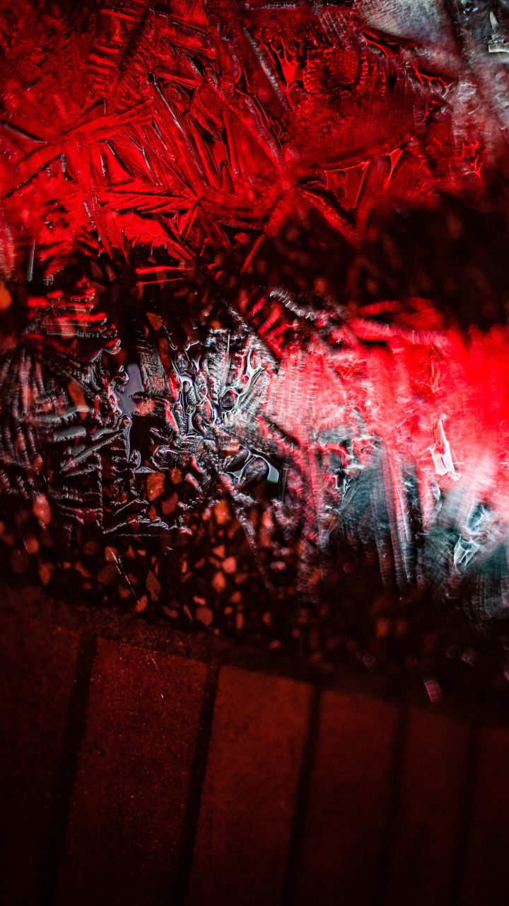 Обои графика, красный цвет, дерево, арт, растение в разрешении 720x1280