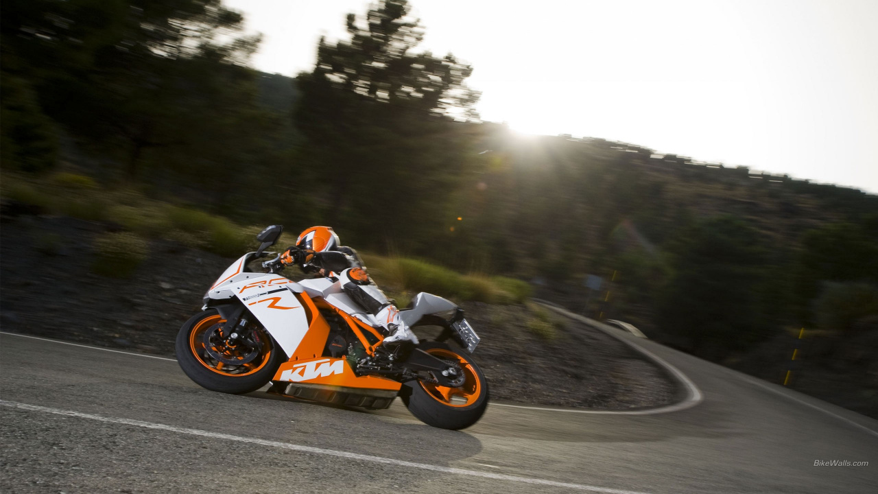 Обои КТМ, мотоцикл, мотоспорт, супербайк, автоспорт в разрешении 1280x720