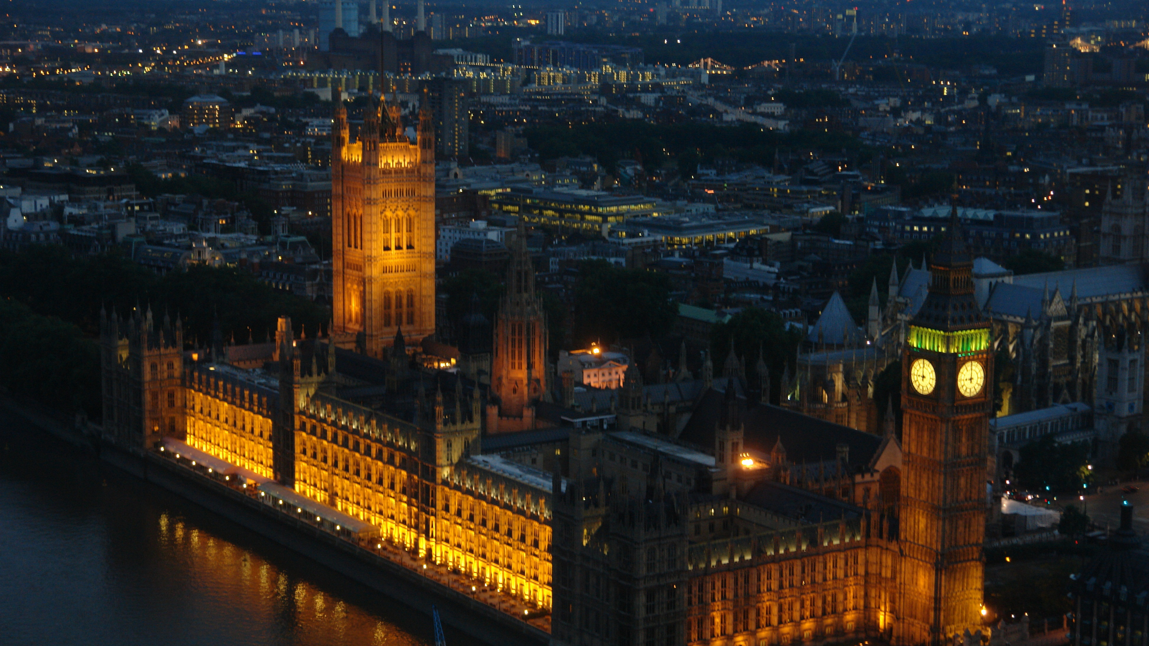 Обои здание парламента, вестминстерский дворец, Биг Бен, букингемский дворец, достопримечательность в разрешении 3840x2160