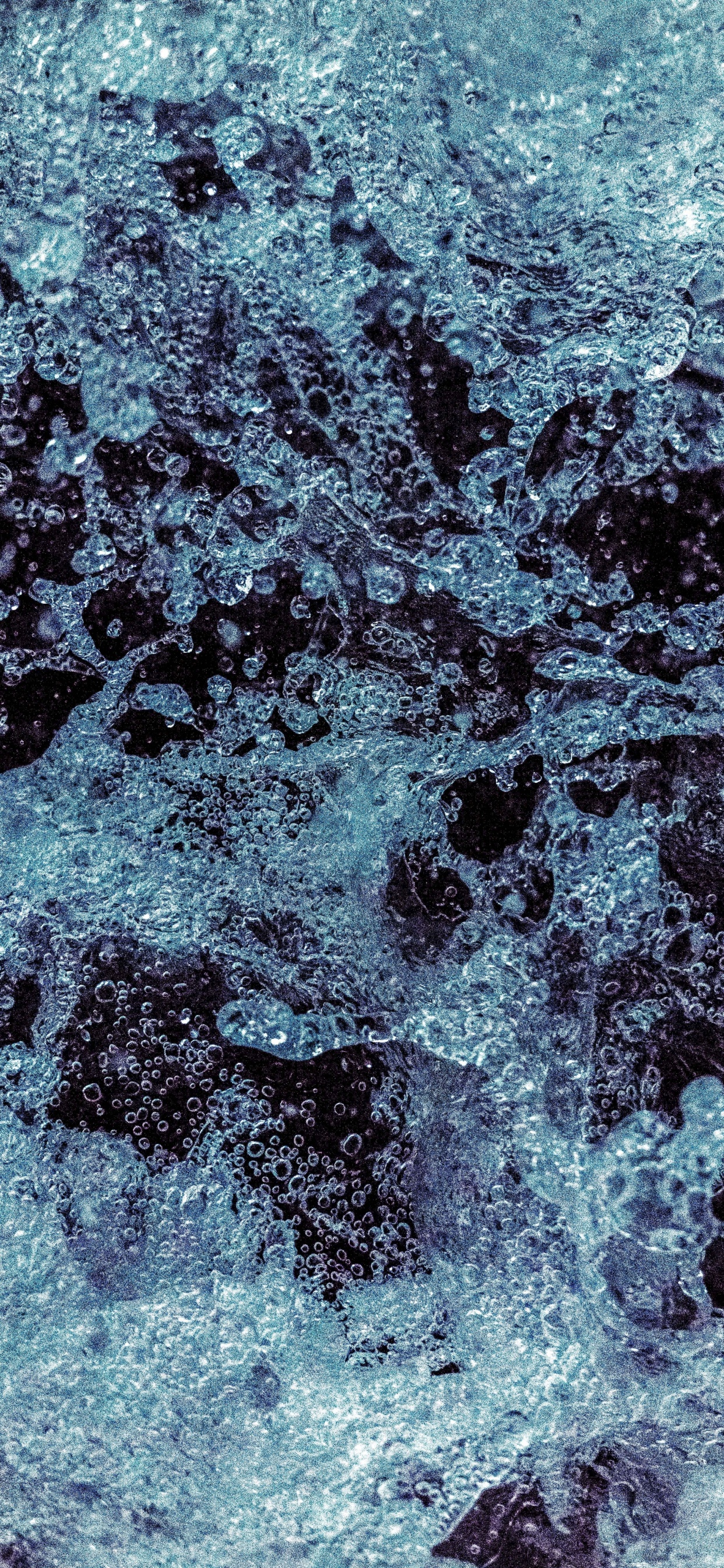 Обои синий, вода, зеленый, бирюза, узор в разрешении 1242x2688