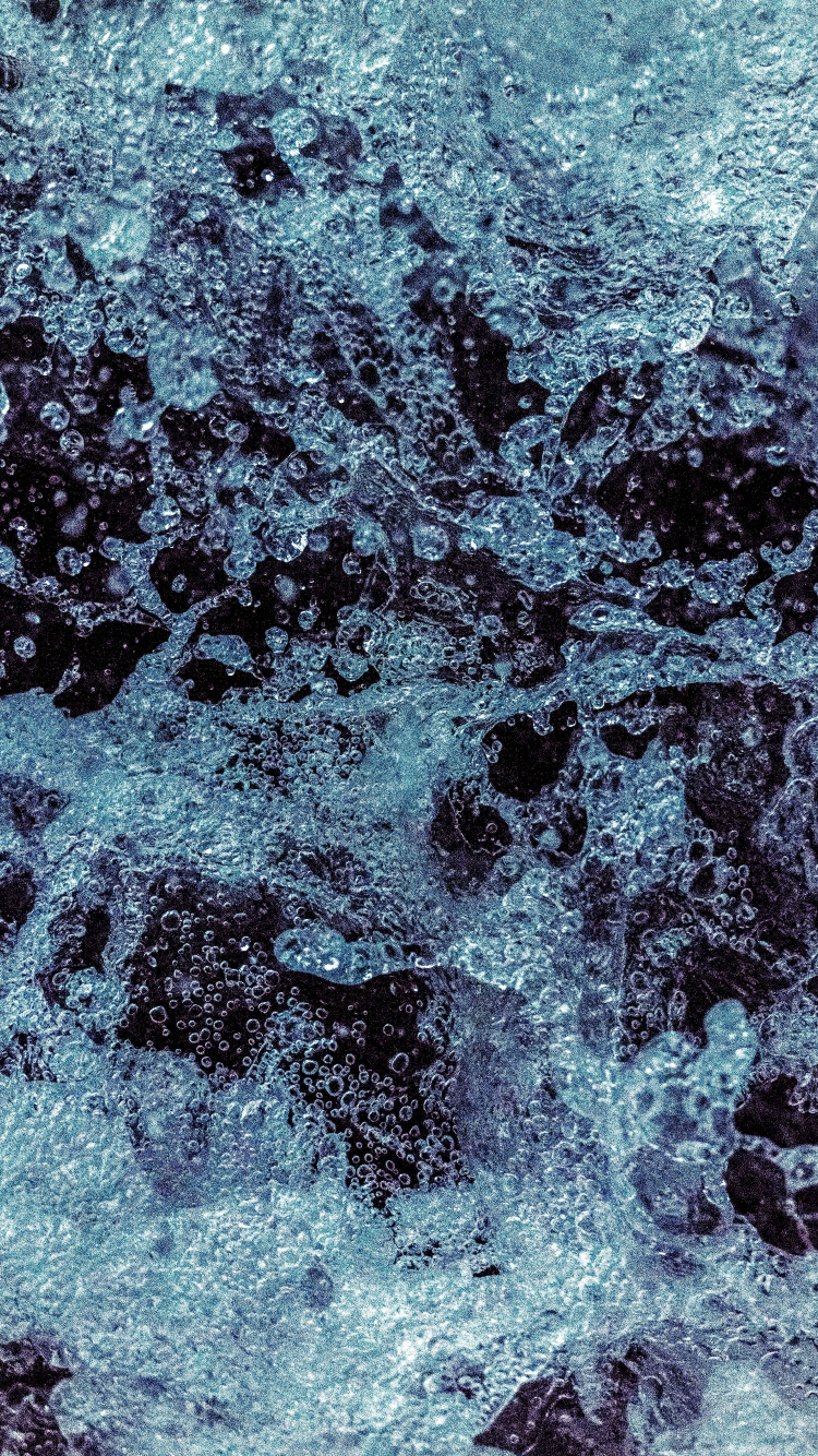 Обои синий, вода, зеленый, бирюза, узор в разрешении 750x1334