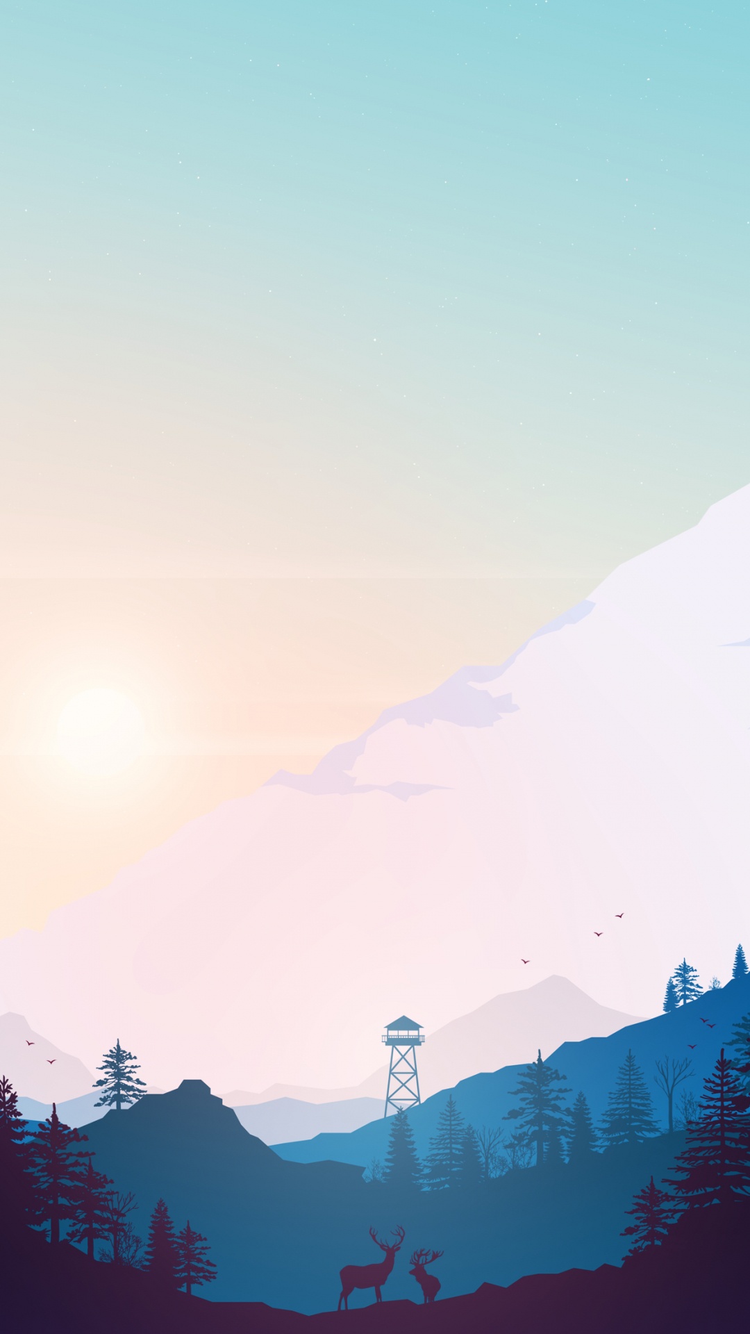 Обои гора, пейзаж, ios, атмосфера, экорегион в разрешении 1080x1920