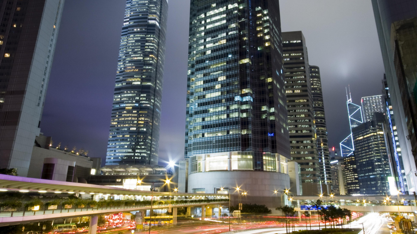 Обои город, Лондон, метрополия, городской район, городской пейзаж в разрешении 1366x768