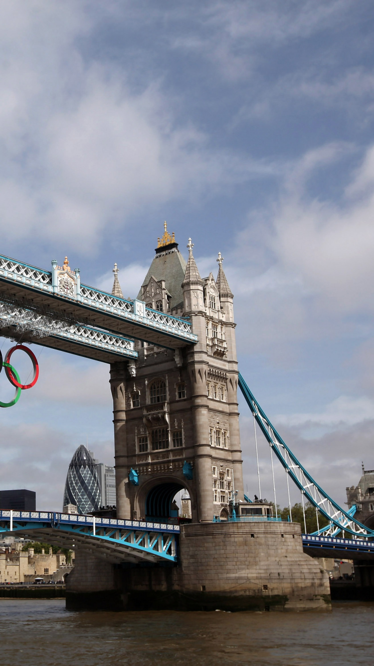 Обои вышка, мост, ориентир, подъемный мост, подвесной мост в разрешении 750x1334