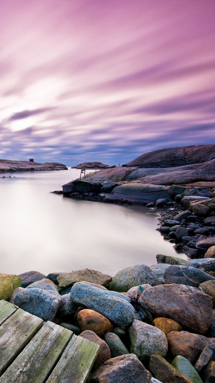 Обои вода, облако, утро, море, macbook pro в разрешении 720x1280