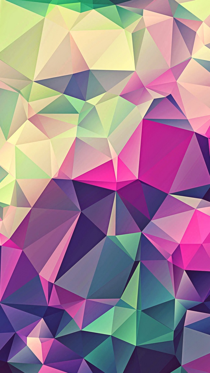 Обои Низкий поли, узор, пурпур, треугольник, Фиолетовый в разрешении 720x1280