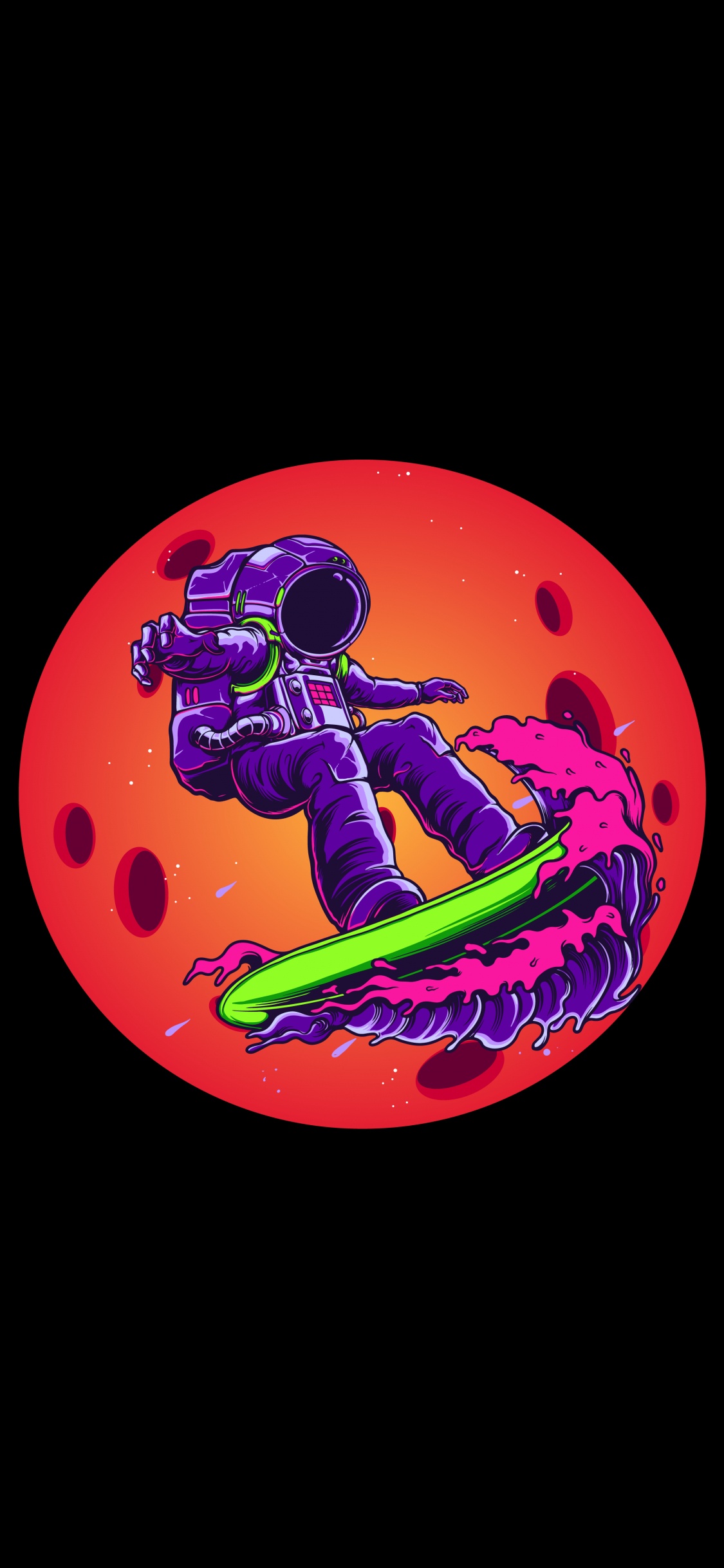 Обои Оранжевый цвет, клуб манчестер юнайтед, soundcloud, арт, пурпурный цвет в разрешении 1125x2436