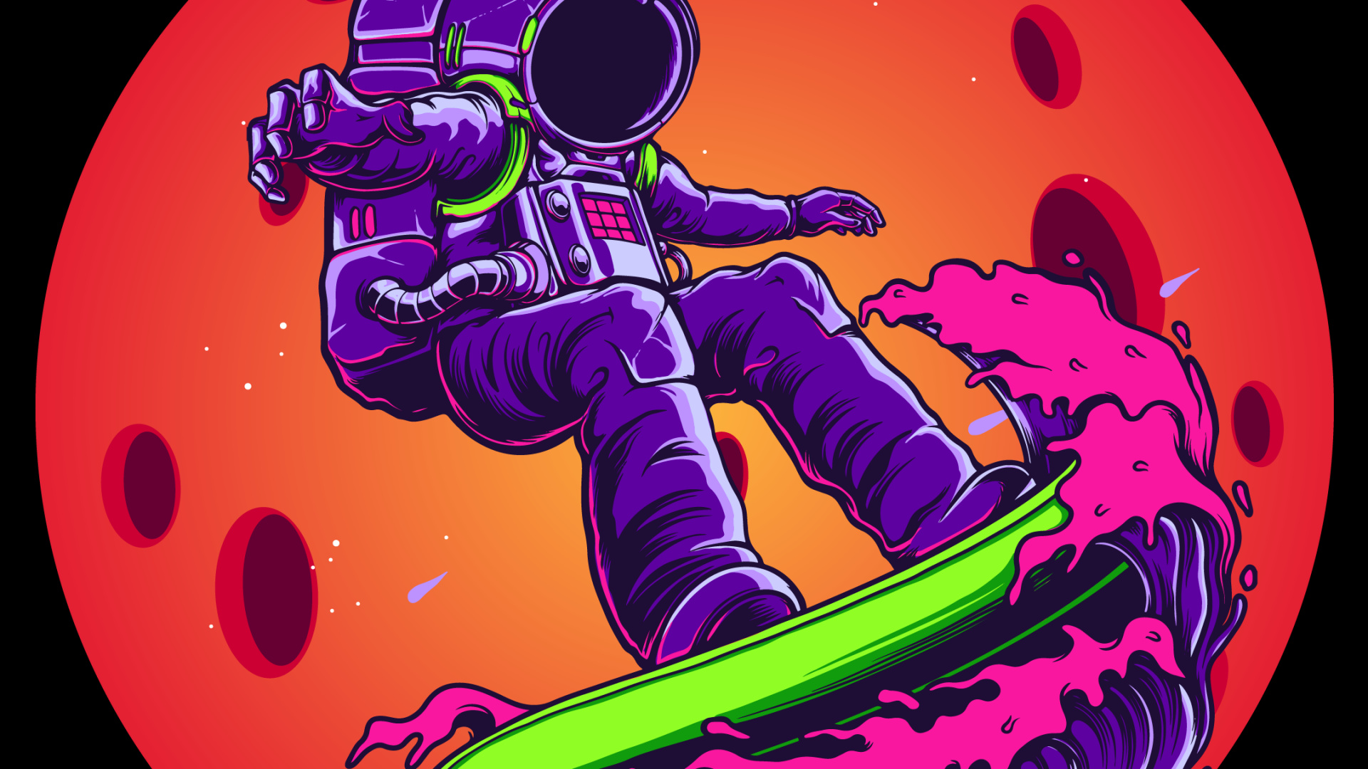 Обои Оранжевый цвет, клуб манчестер юнайтед, soundcloud, арт, пурпурный цвет в разрешении 1920x1080