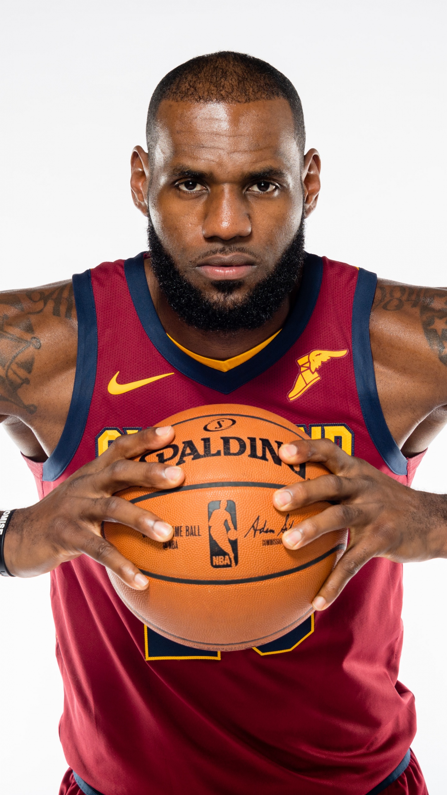 Обои игрок, 2018 Всех Звезд НБА игра, Баскетбол, Встретиться С Леброном Джеймсом, рука в разрешении 1440x2560