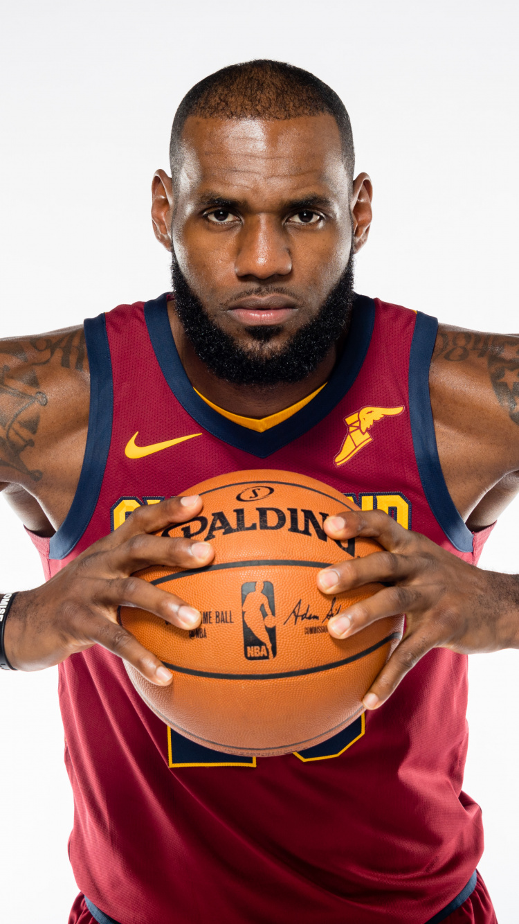 Обои игрок, 2018 Всех Звезд НБА игра, Баскетбол, Встретиться С Леброном Джеймсом, рука в разрешении 750x1334