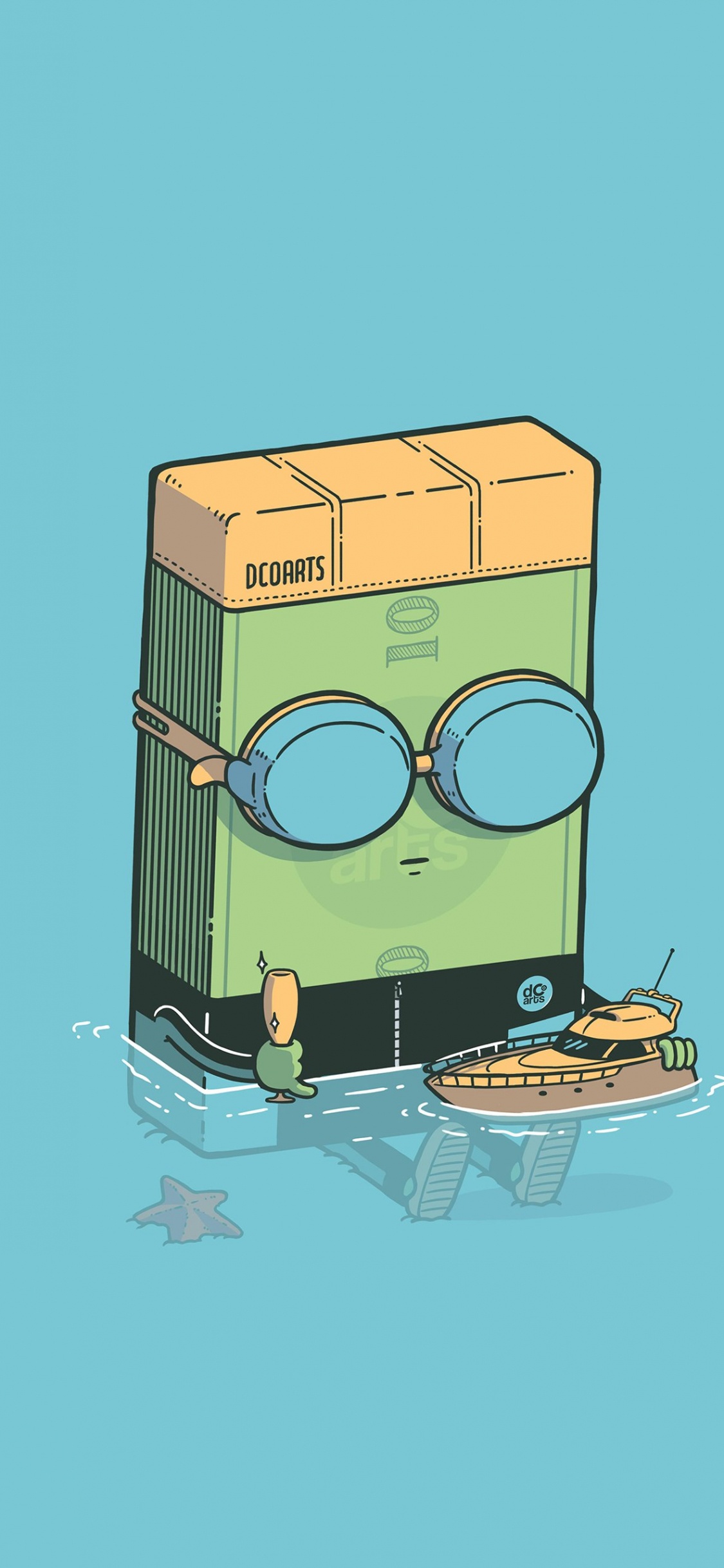 Обои иллюстрация, арт, 2022, рисование, мультфильм в разрешении 1125x2436