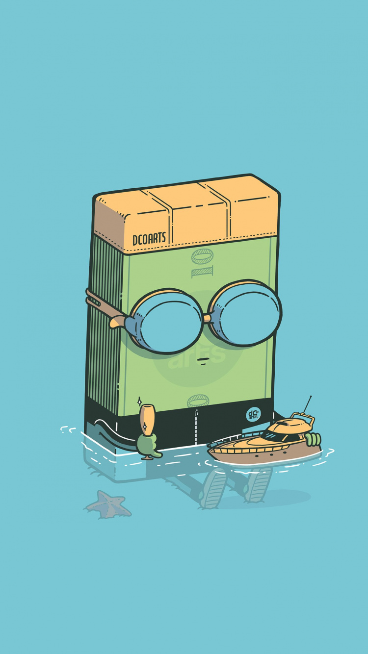 Обои иллюстрация, арт, 2022, рисование, мультфильм в разрешении 750x1334