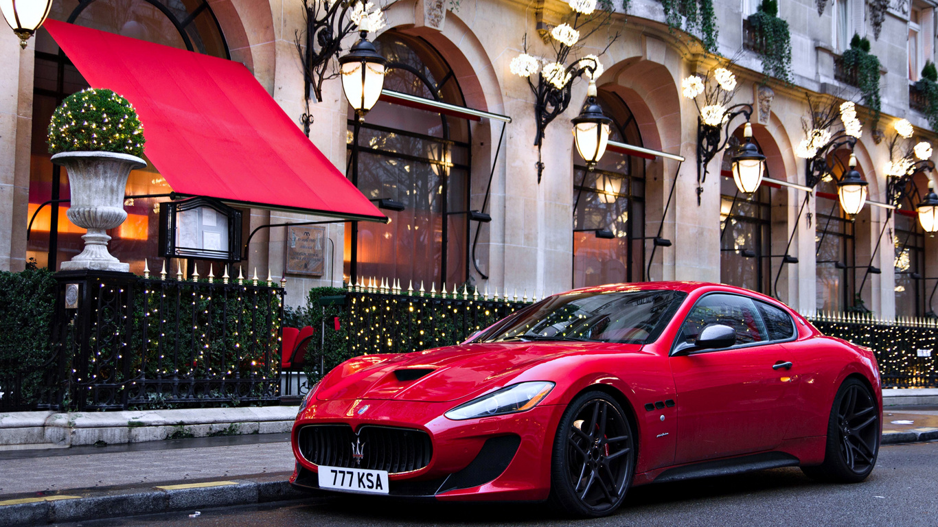 Обои Мазерати, спорткар, авто, суперкар, maserati granturismo в разрешении 1366x768