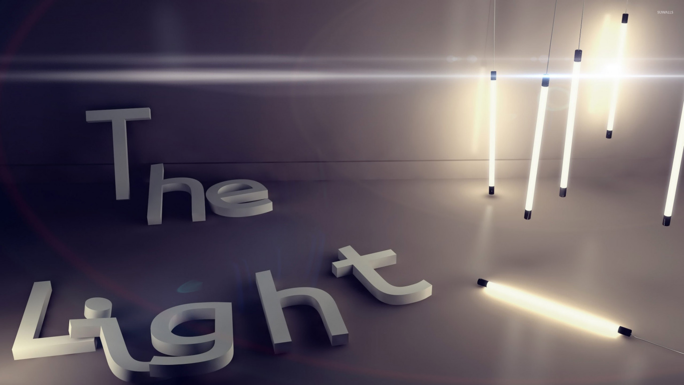 Обои свет, освещение, космос, пространство, текстовые сообщения в разрешении 1366x768