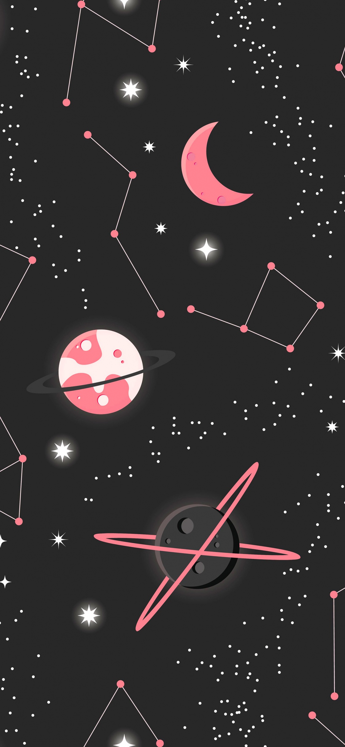 Обои дизайн, иллюстрация, звезда, мультфильм, векторная графика в разрешении 1125x2436