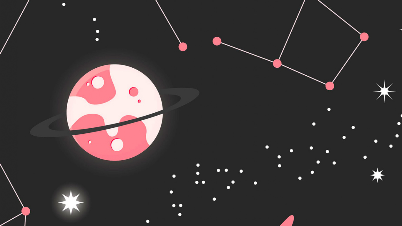 Обои дизайн, иллюстрация, звезда, мультфильм, векторная графика в разрешении 1366x768