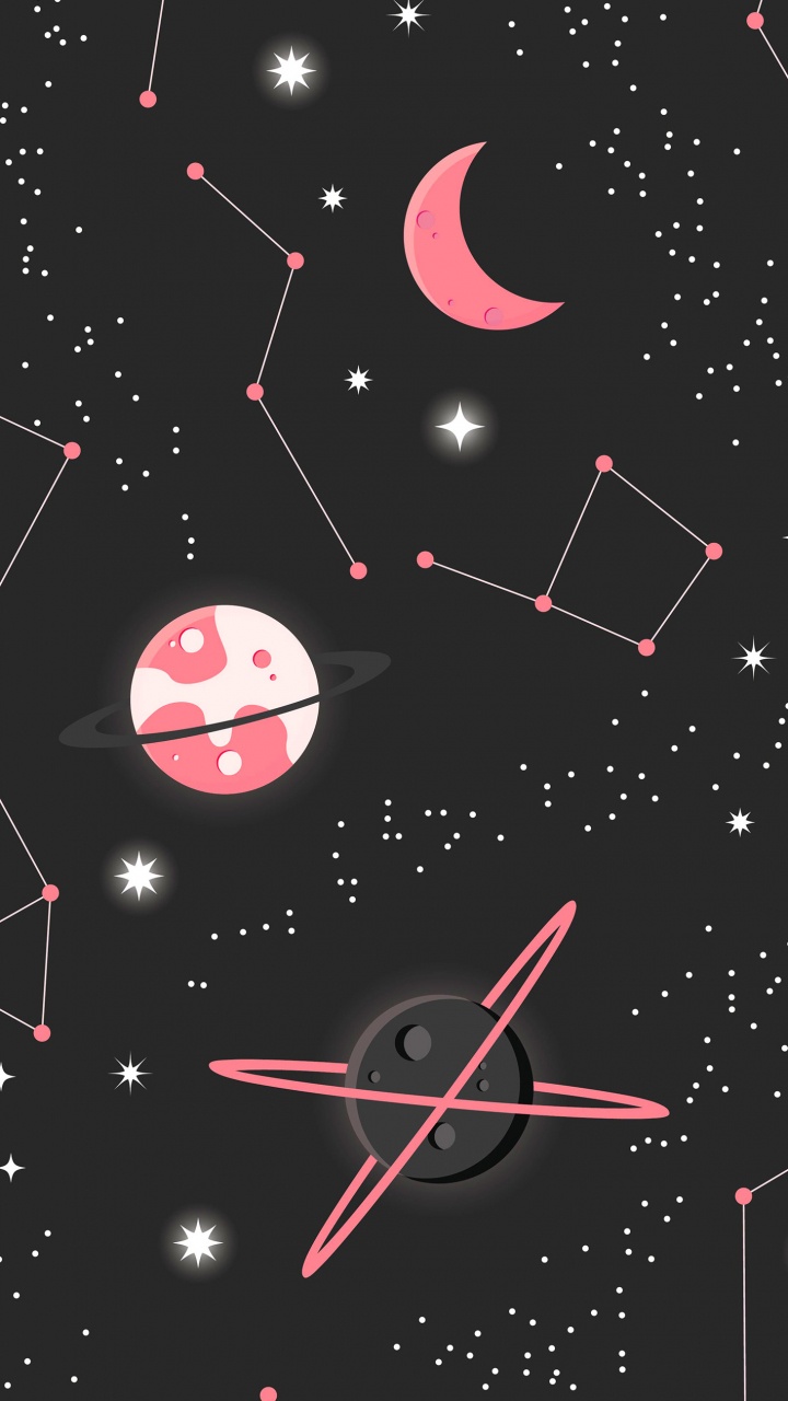 Обои дизайн, иллюстрация, звезда, мультфильм, векторная графика в разрешении 720x1280