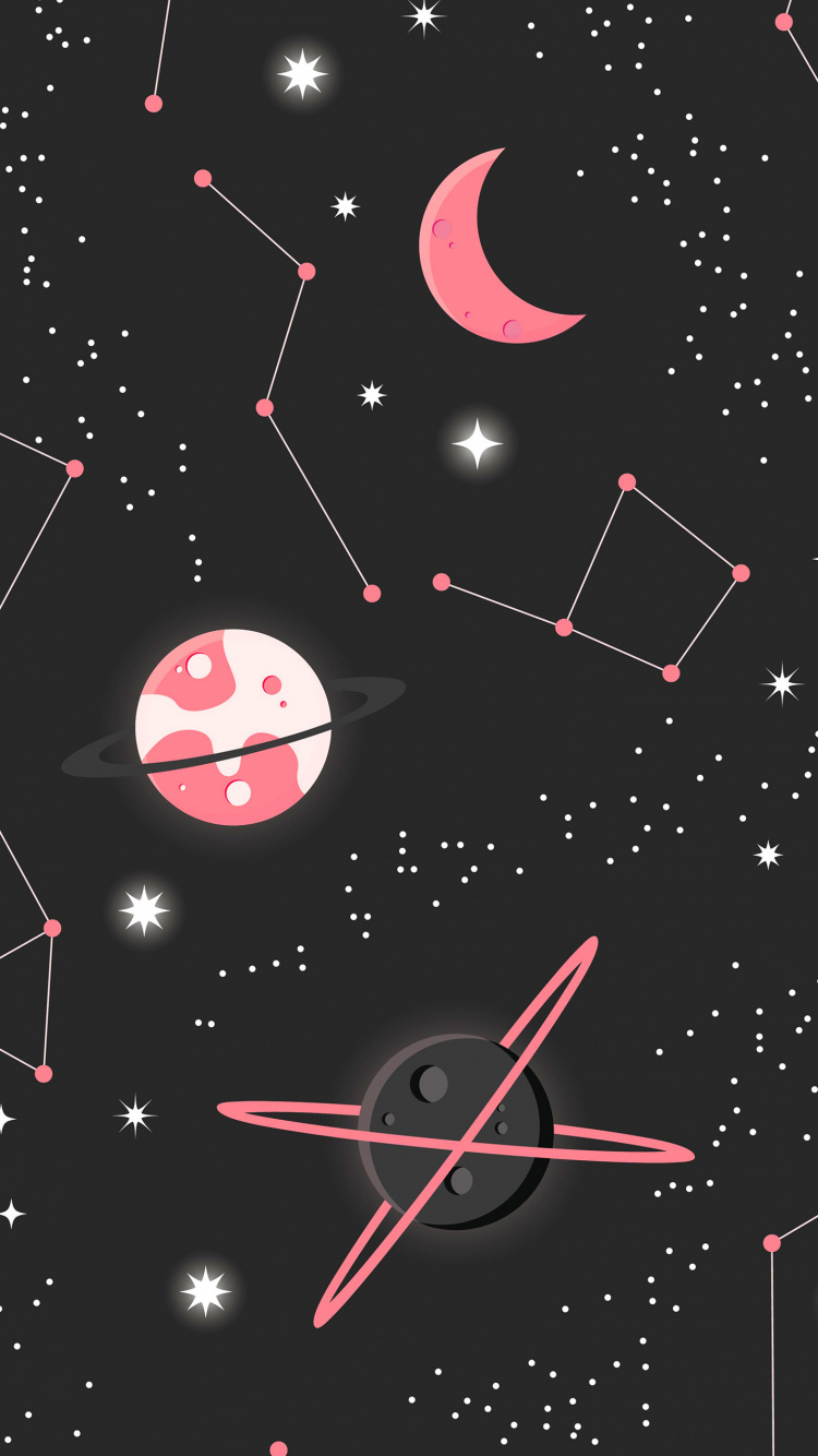 Обои дизайн, иллюстрация, звезда, мультфильм, векторная графика в разрешении 750x1334