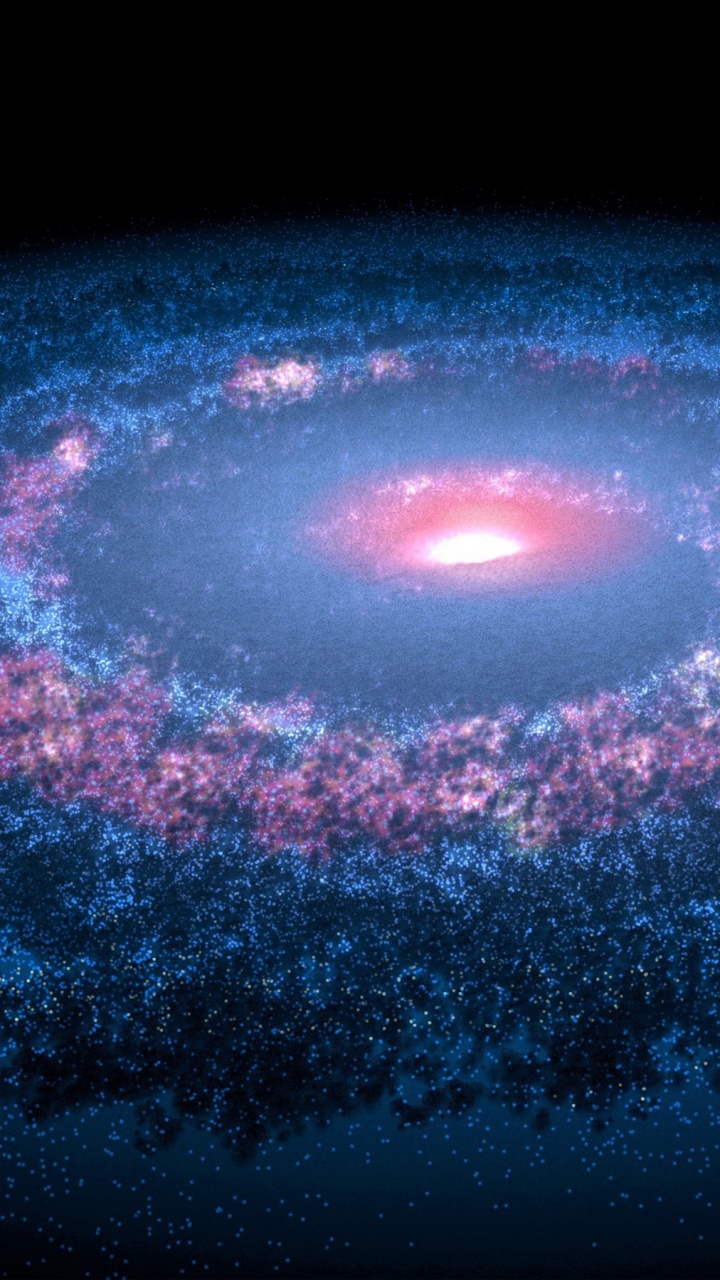 Обои Галактика, спиральная Галактика, космическое пространство, астрономический объект, атмосфера в разрешении 720x1280