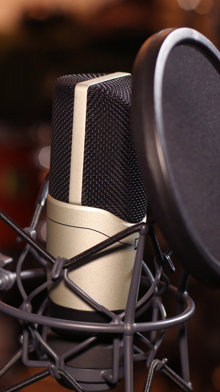 Обои микрофон, студия звукозаписи, звукозапись и воспроизведение, звуковое оборудование, запись в разрешении 750x1334