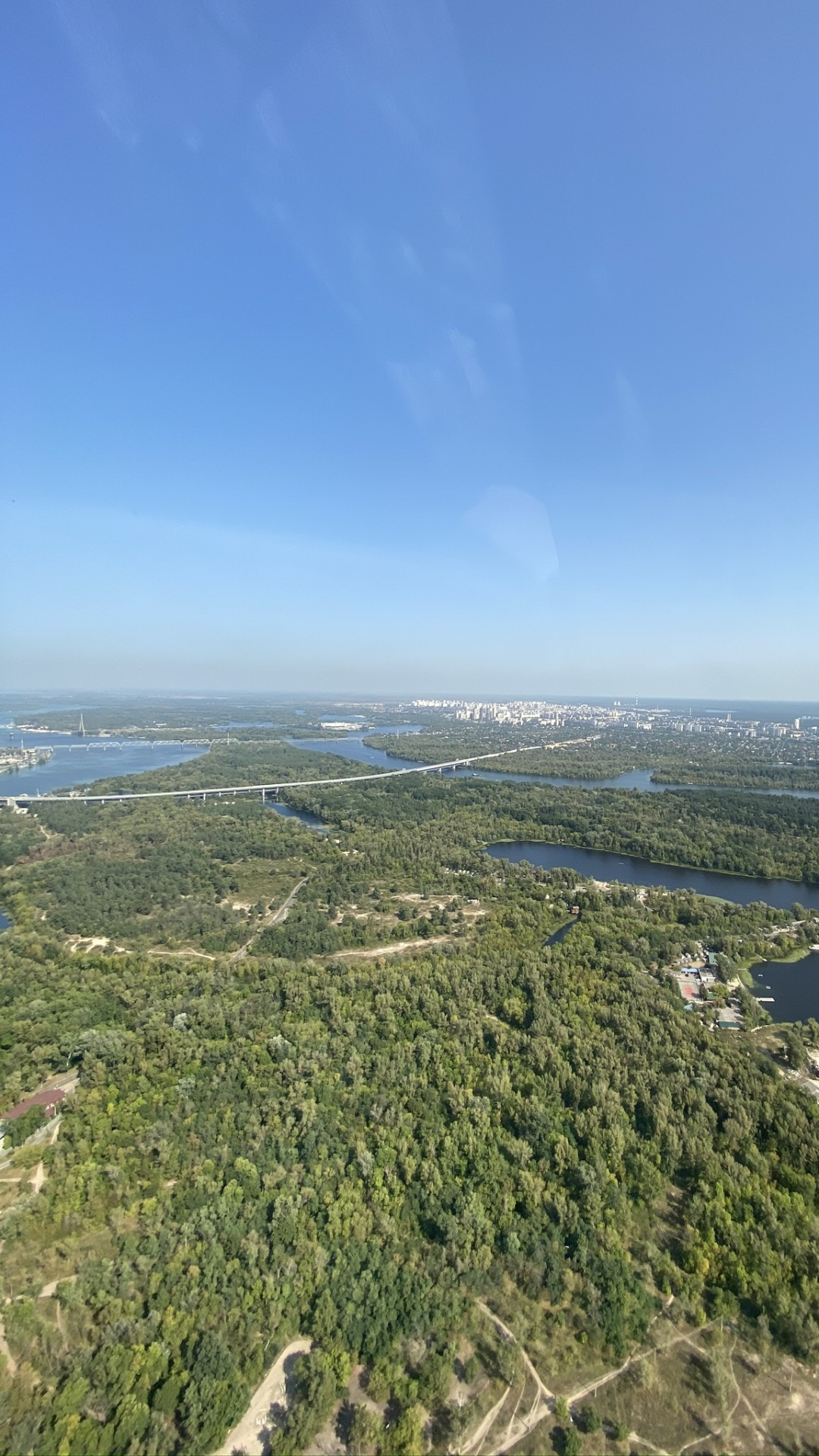 Обои с высоты птичьего полета, равнина, горизонт, пойма, вход в разрешении 1080x1920