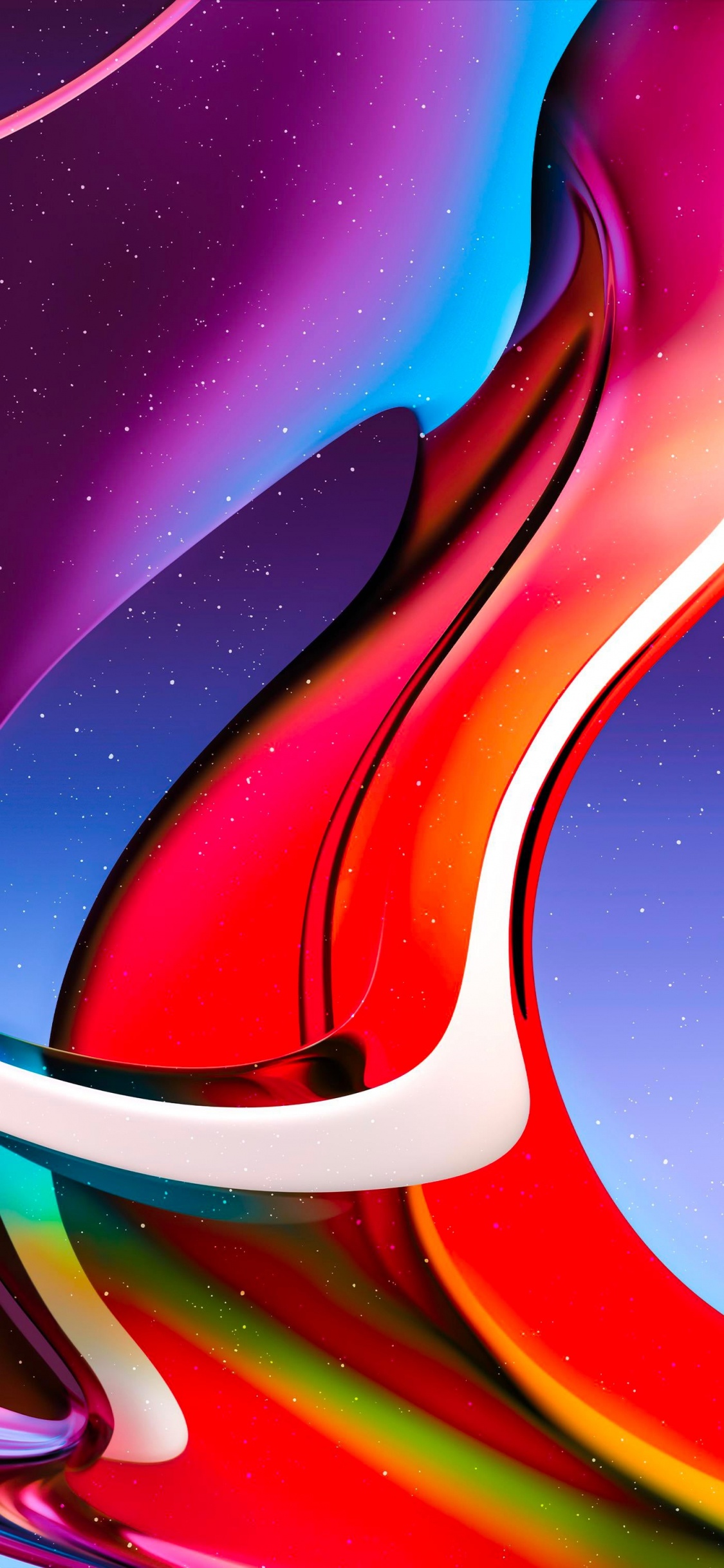 Обои графический дизайн, арт, жидкий, капюшон, свет в разрешении 1125x2436