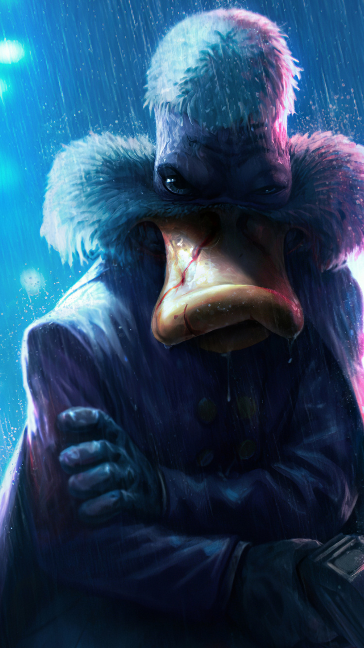 Обои фан арт, рисование, забава, свет, синий в разрешении 750x1334