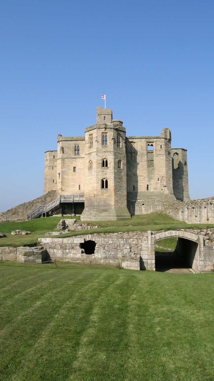 Обои Замок Вакворт, развалины, замок, фортификация, ориентир в разрешении 750x1334