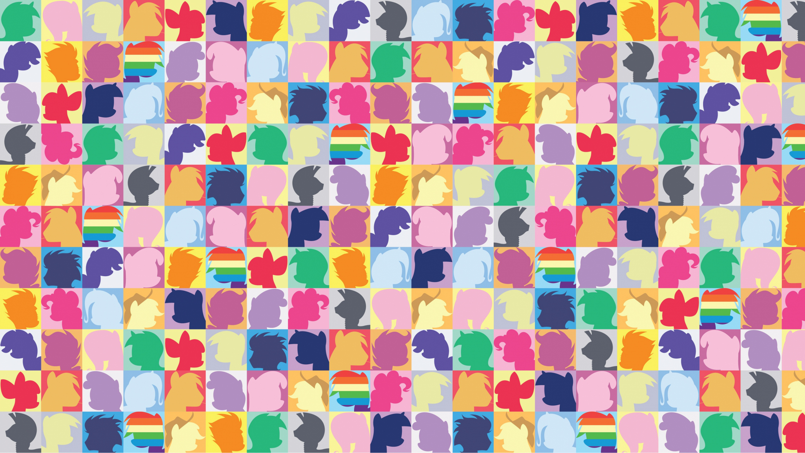 Обои твайлайт спаркл, Пинки пай, Радуга Дэш, узор, линия в разрешении 2560x1440