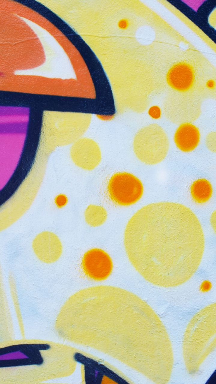 Обои живопись, современное искусство, граффити, визуальное искусство, акриловая краска в разрешении 720x1280