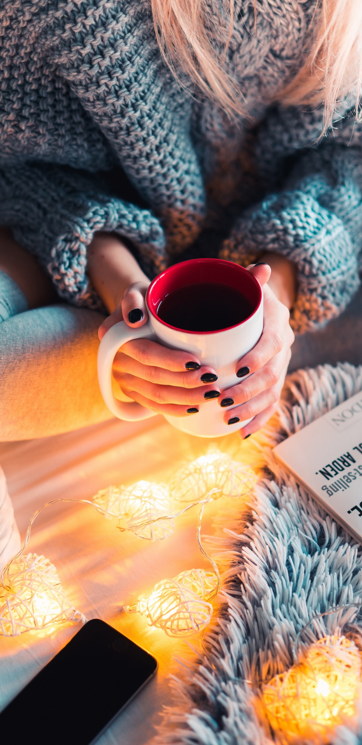 Обои кофе, ткань, Оранжевый цвет, чашка, полутона и оттенки в разрешении 1440x2960