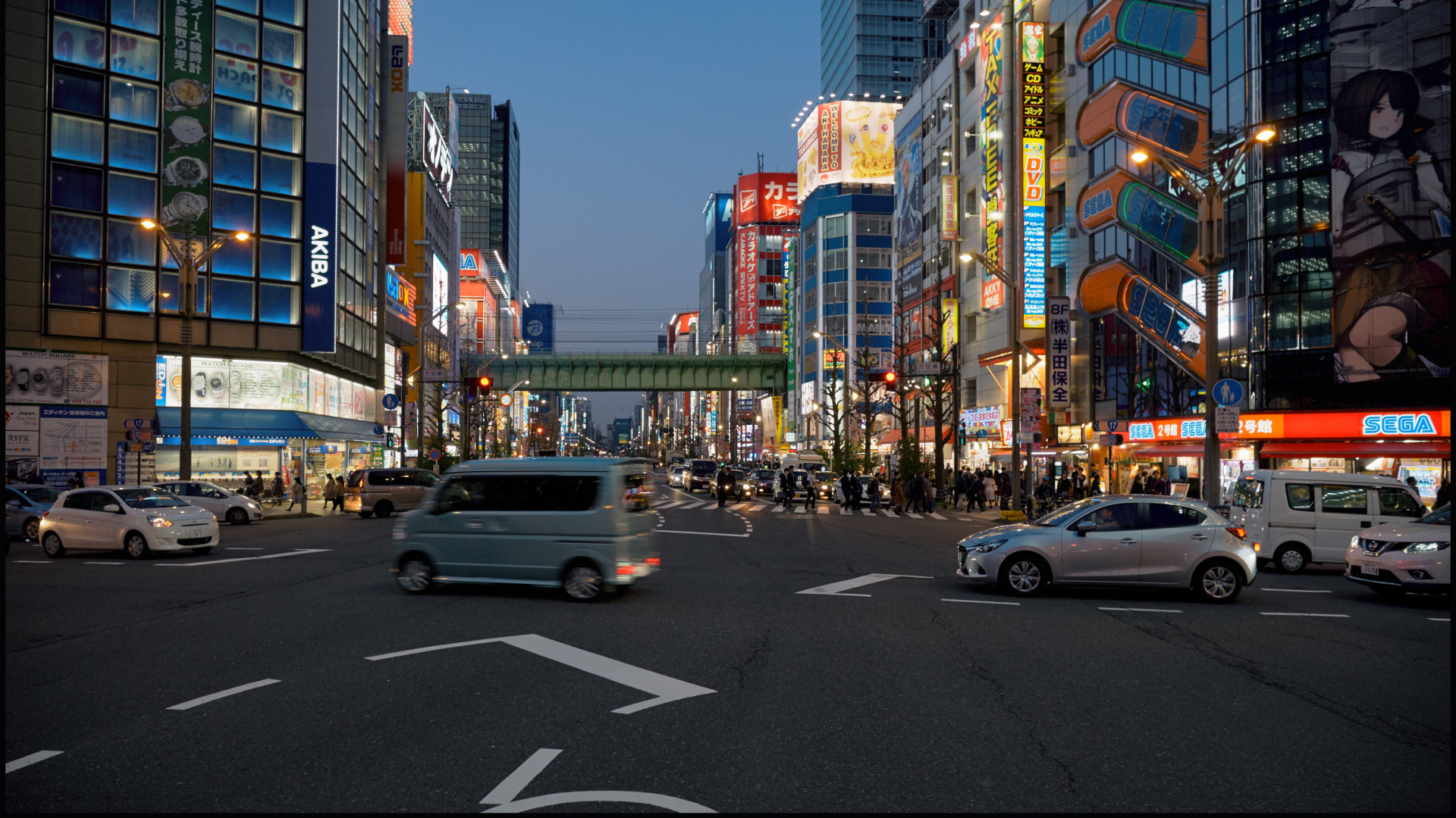 Обои городской район, город, метрополия, деловой район, улица в разрешении 1920x1080