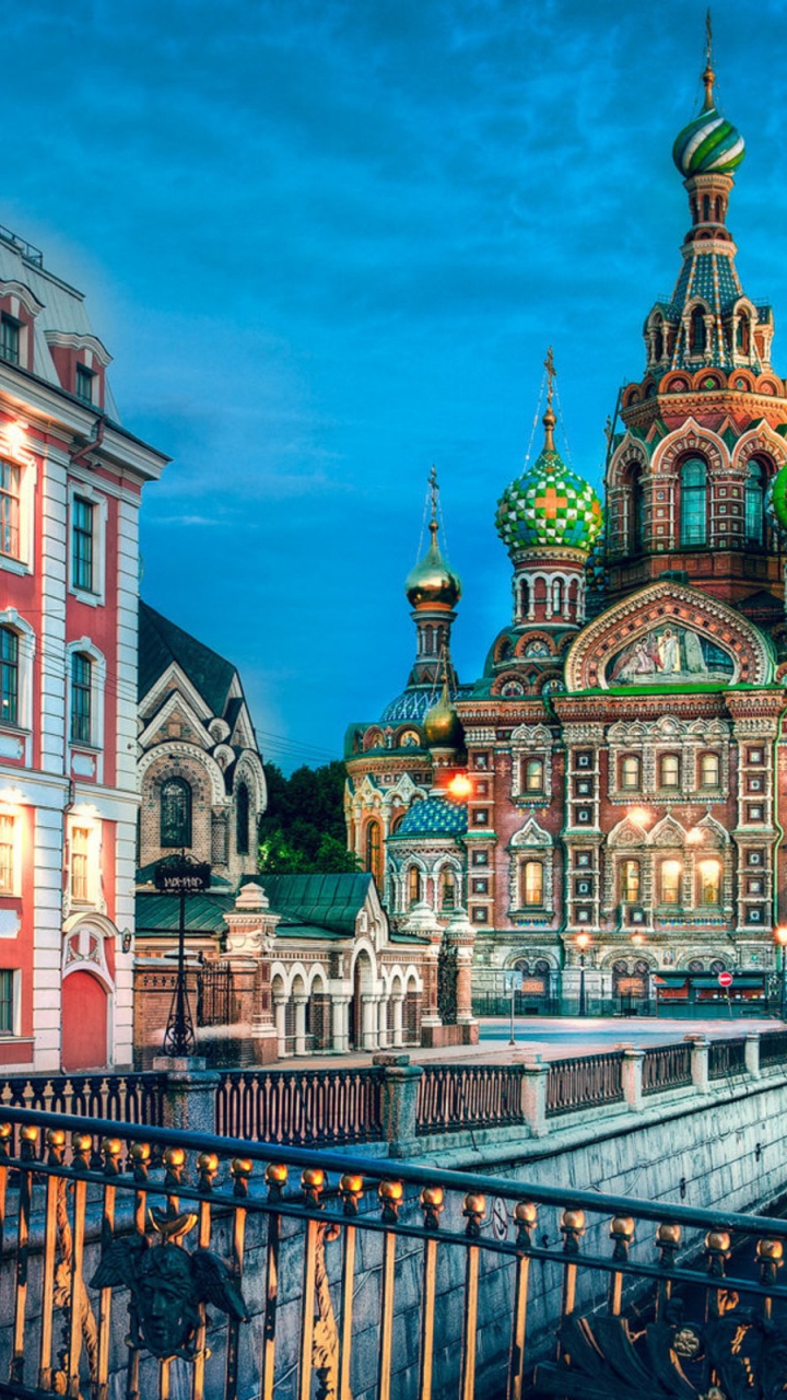 Обои Церковь Спаса на Крови, ориентир, город, здание, церковь в разрешении 720x1280