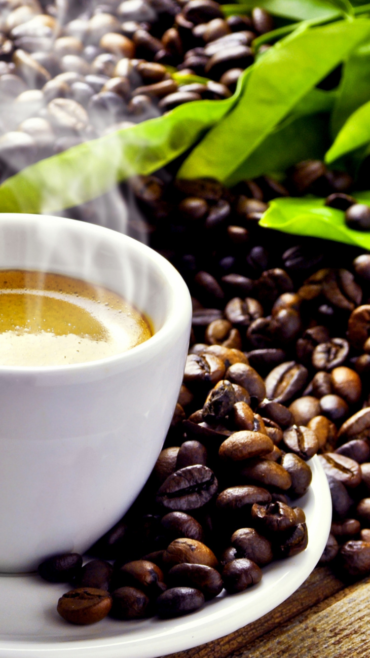 Обои чашка, кофеин, кофейная чашка, пища, кофейня в разрешении 750x1334