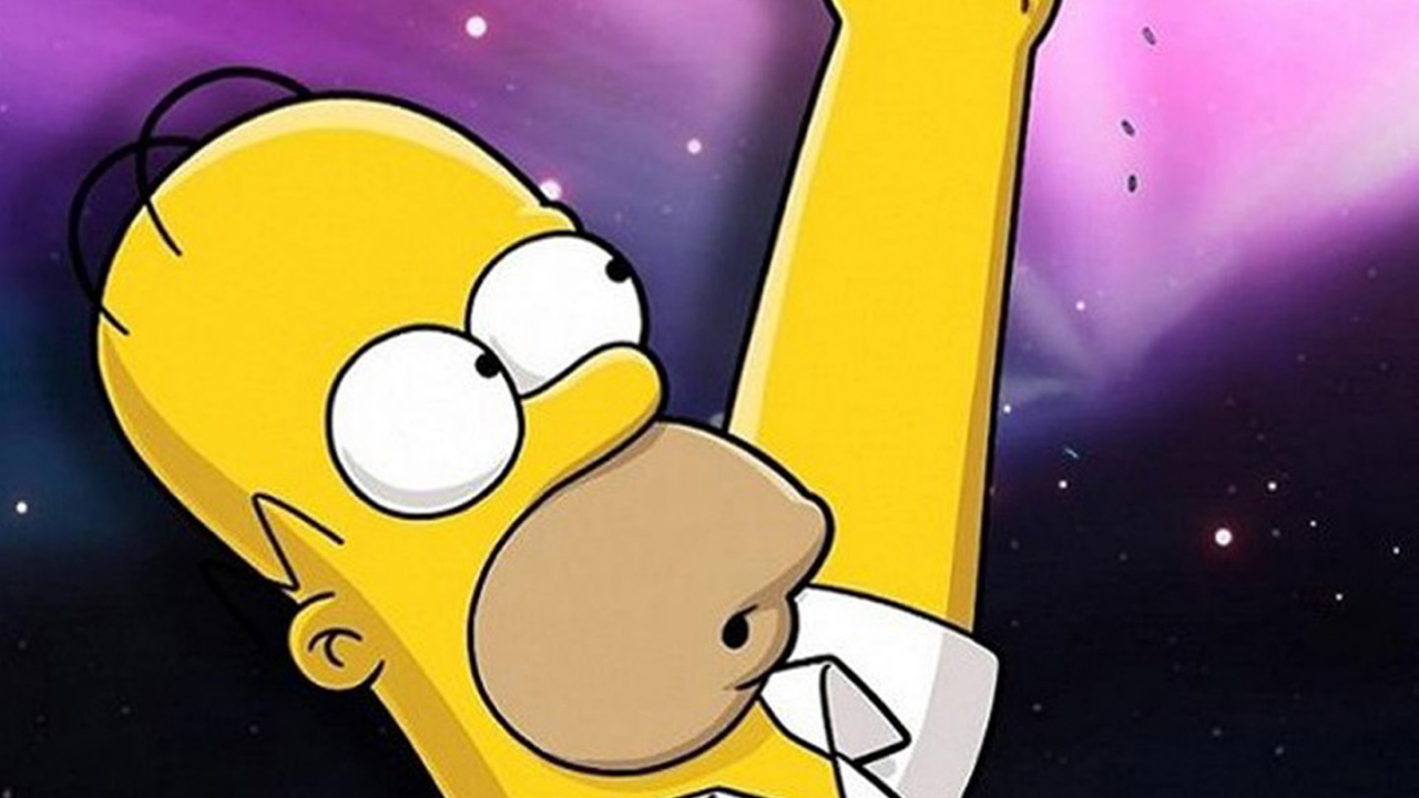 Обои Гомер Симпсон, Барт Симпсон, мультфильм, иллюстрация, мультик в разрешении 1280x720