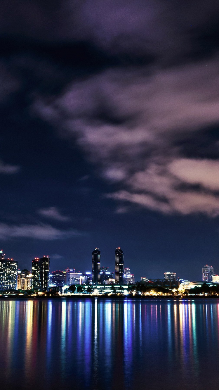 Обои Apple МасВоок Pro, apple, городской пейзаж, город, линия горизонта в разрешении 750x1334