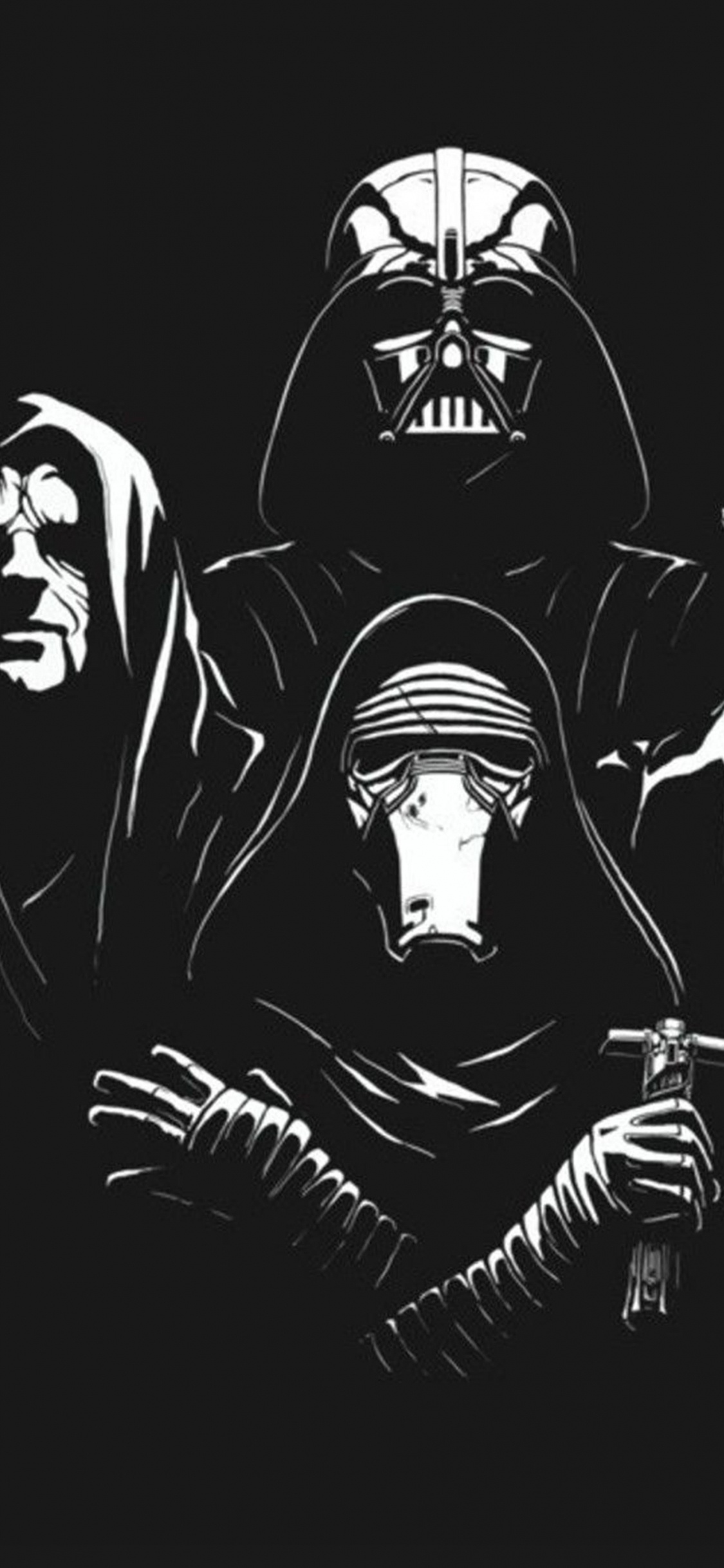 Обои звездные войны, Дарт Вейдер, галактическая рапсодия, футболка, Sheev Палпатин в разрешении 1125x2436