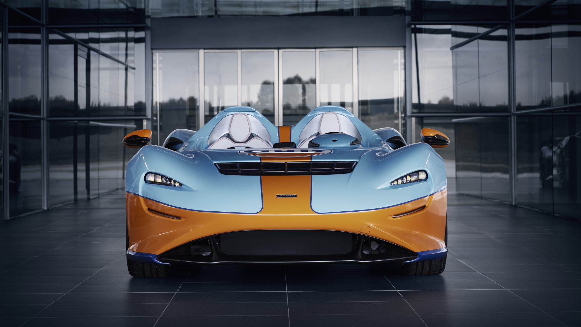 Обои McLaren Eleven Gulf, mclaren automotive, Макларен Одиннадцать, легковые автомобили, спорткар в разрешении 1920x1080