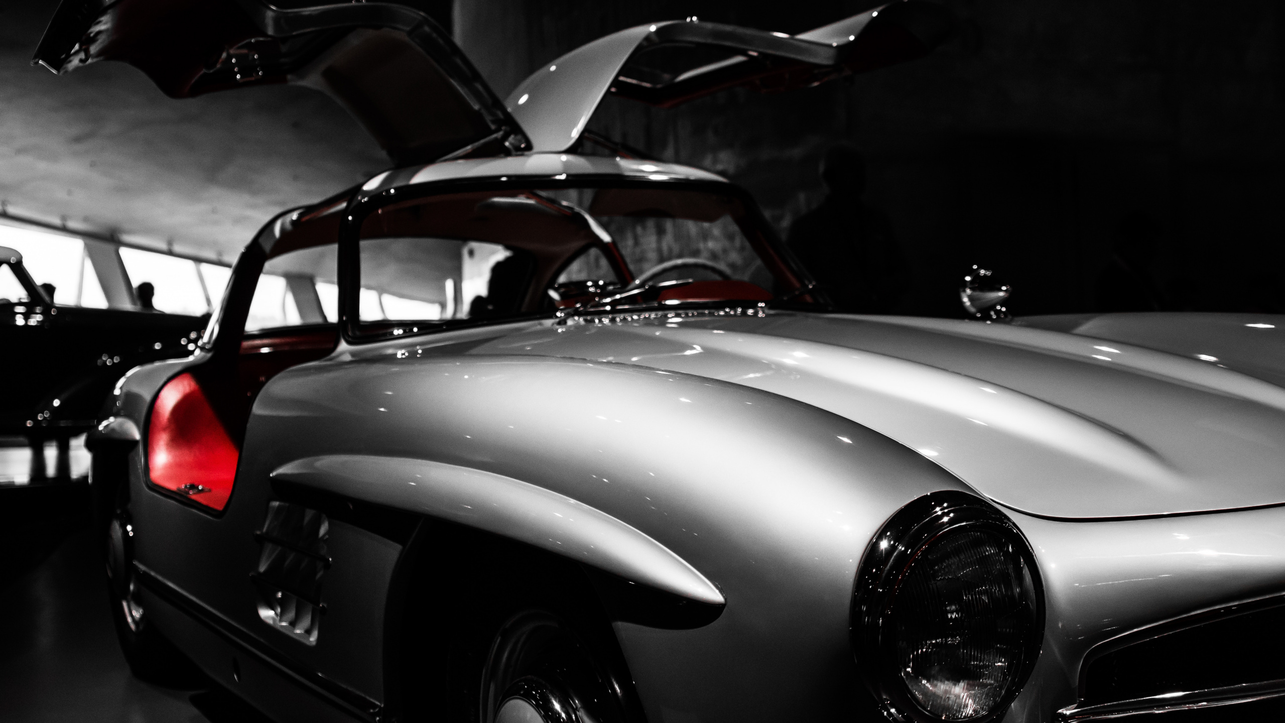 Обои авто, спорткар, классический автомобиль, старинная машина, Мерседес-Benz 300sl в разрешении 2560x1440