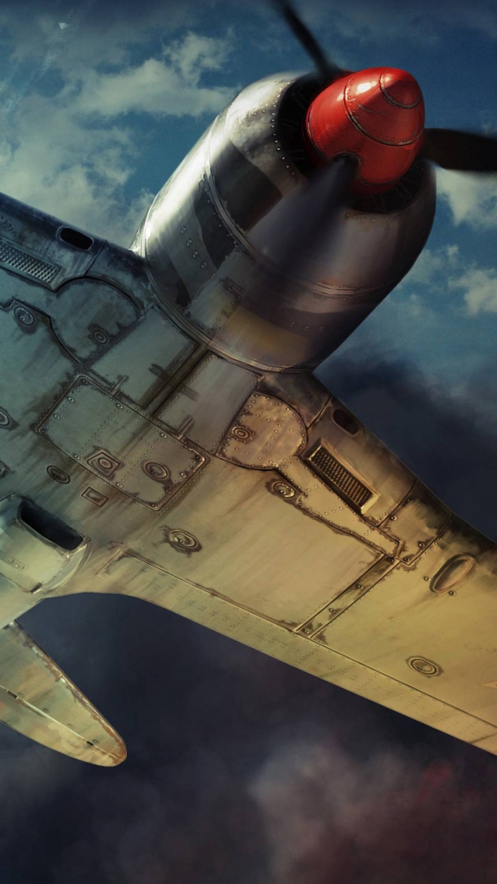 Обои гром войны, Многопользовательская онлайн игра, playstation 4, самолеты, самолет в разрешении 720x1280