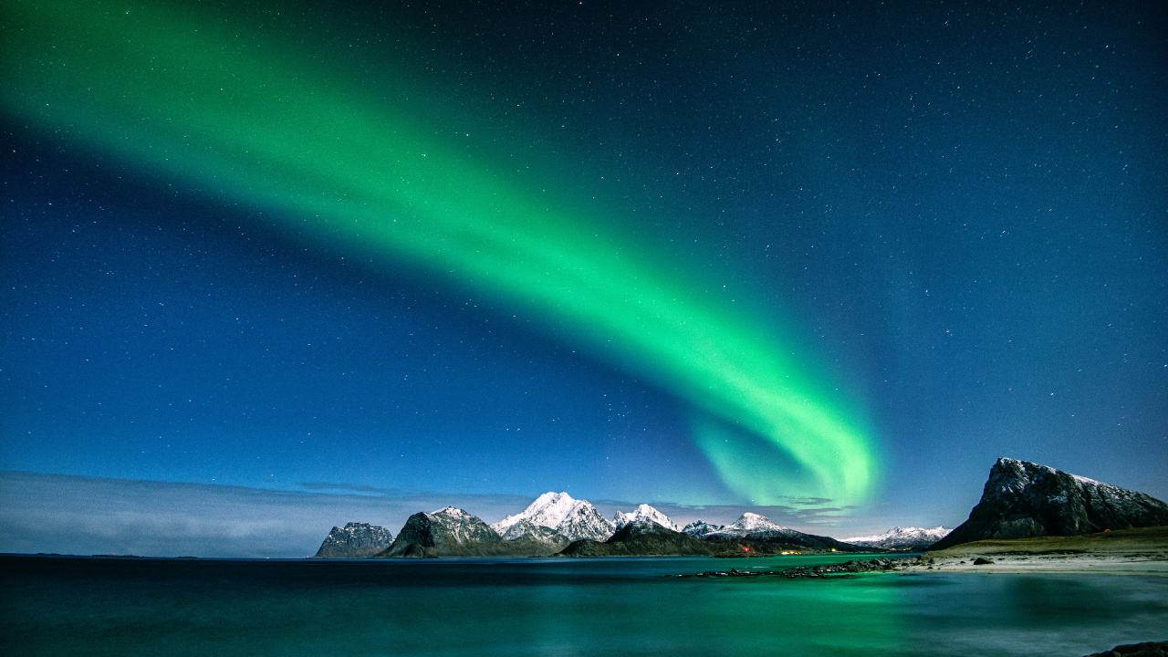 Обои Аврора, электронная танцевальная музыка, пейзаж, природа, Стив в разрешении 1280x720